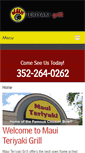 Mobile Screenshot of mauiteriyaki.com